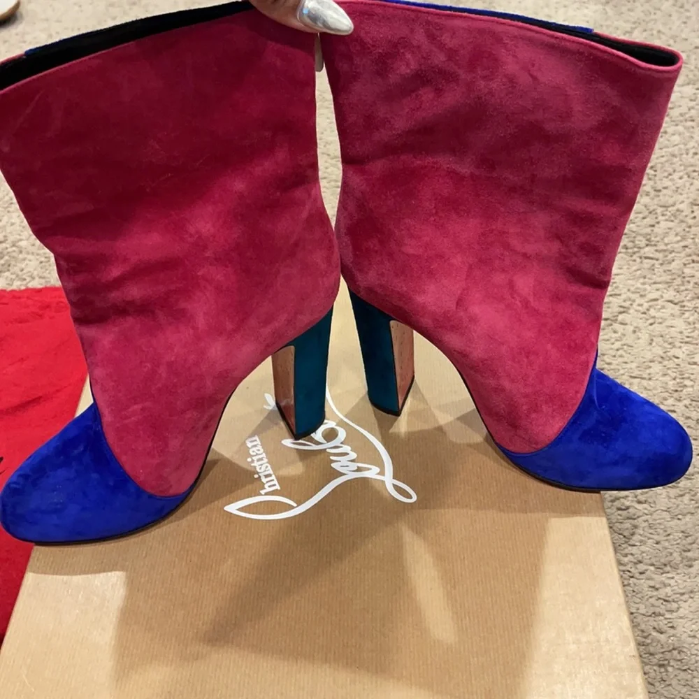 Color block Christian louboutins, worn twice! I’m very good condition. - Picture 3 of 12